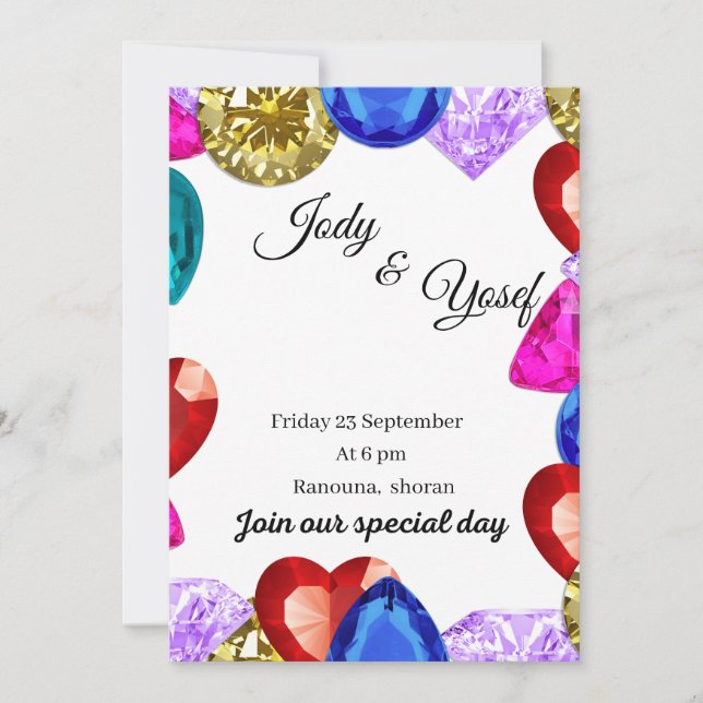 Invitation de mariage  (Devant)