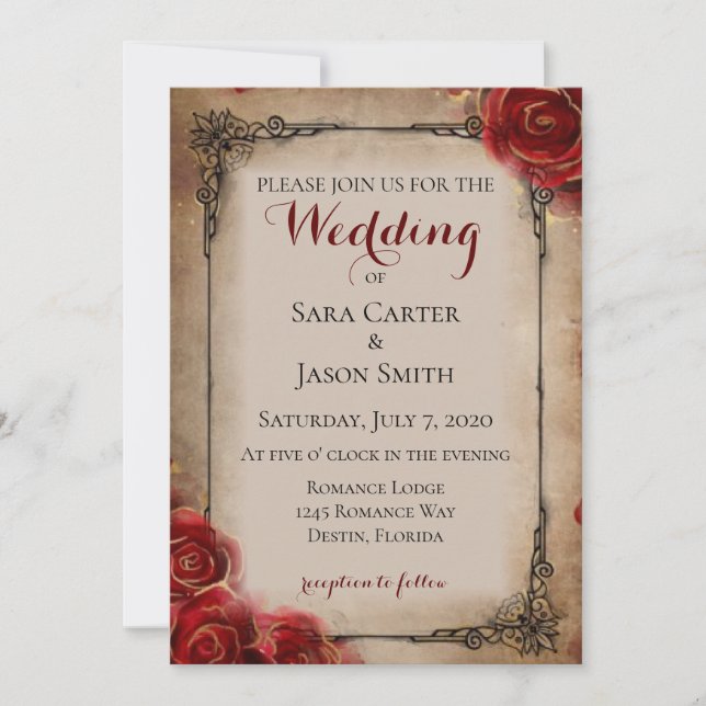 invitation de mariage (Devant)