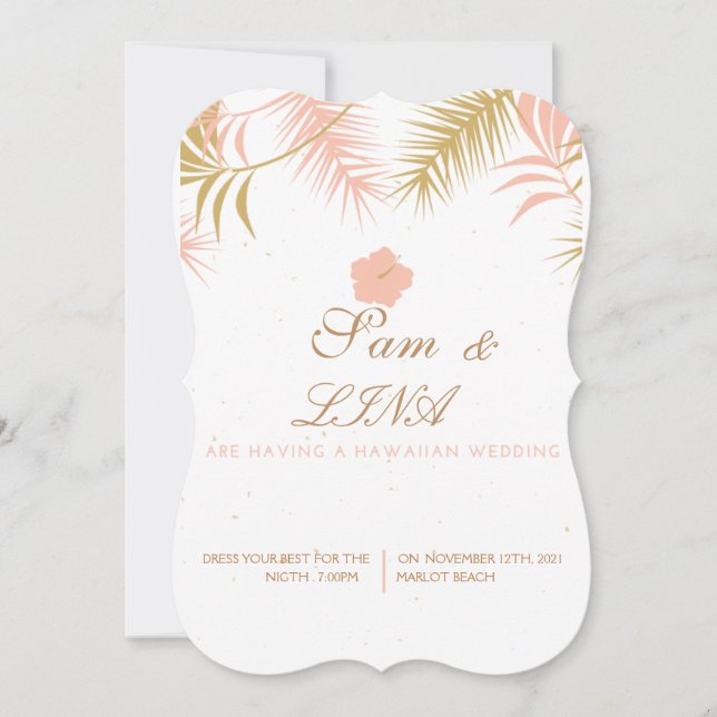 Invitation de mariage (Devant)