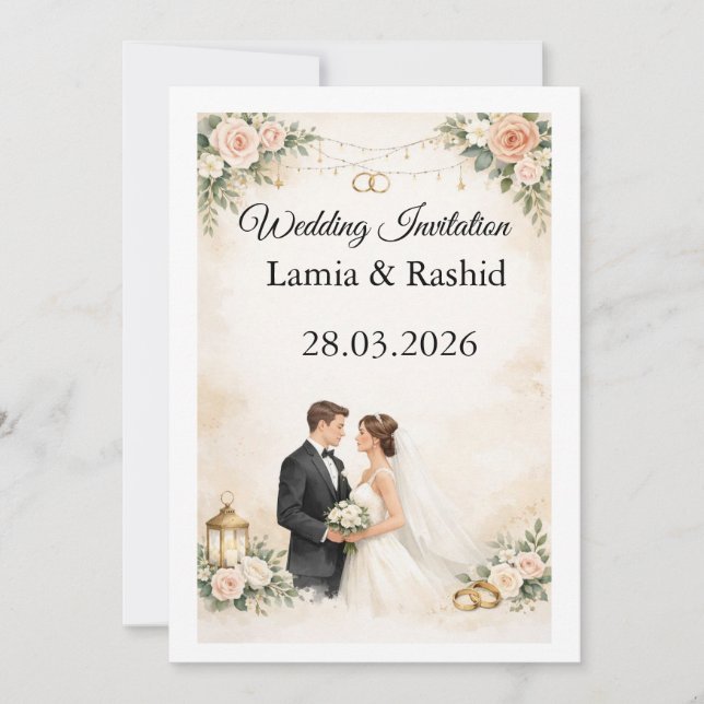 Invitation de mariage (Devant)
