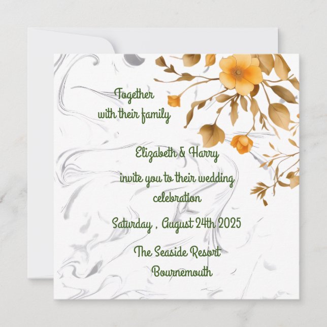 Invitation de mariage  (Devant)