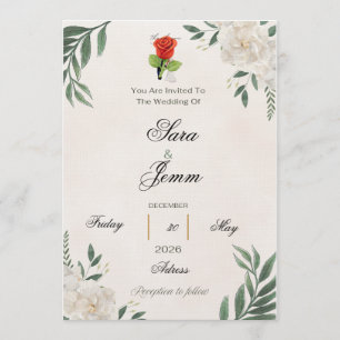 Invitation de mariage