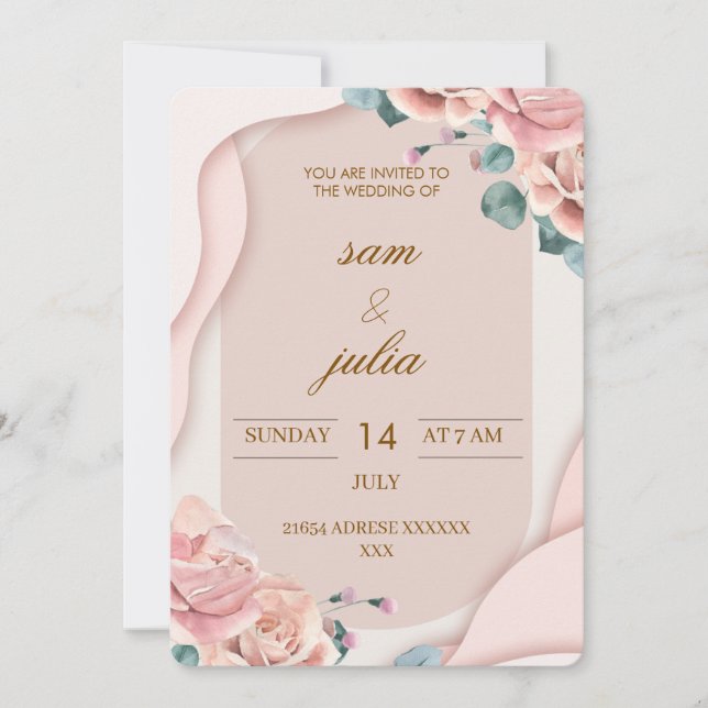 Invitation de mariage (Devant)