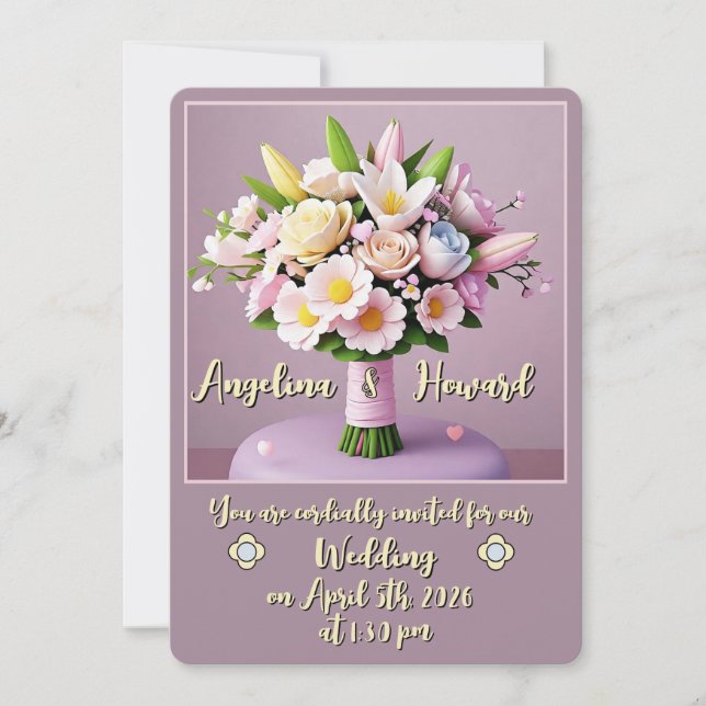 " INVITATION DE MARIAGE " (Devant)