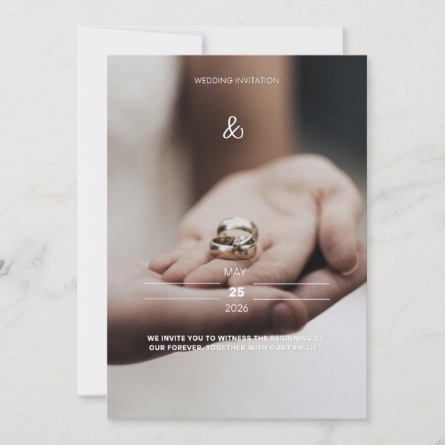 Invitation de mariage  (Devant)