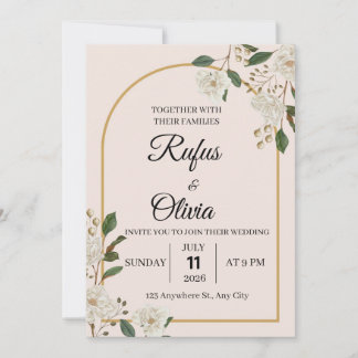 Invitation de mariage 