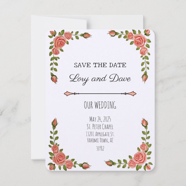 " INVITATION DE MARIAGE " (Devant)