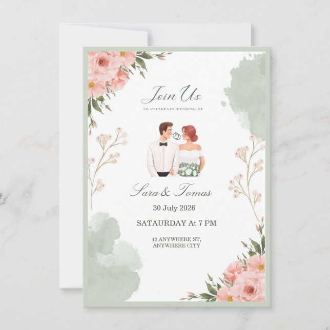 Invitation de mariage (Devant)