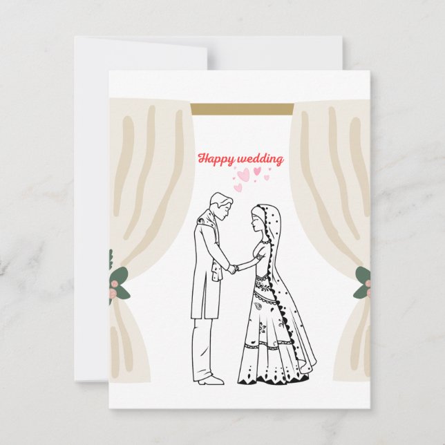 Invitation de mariage  (Devant)