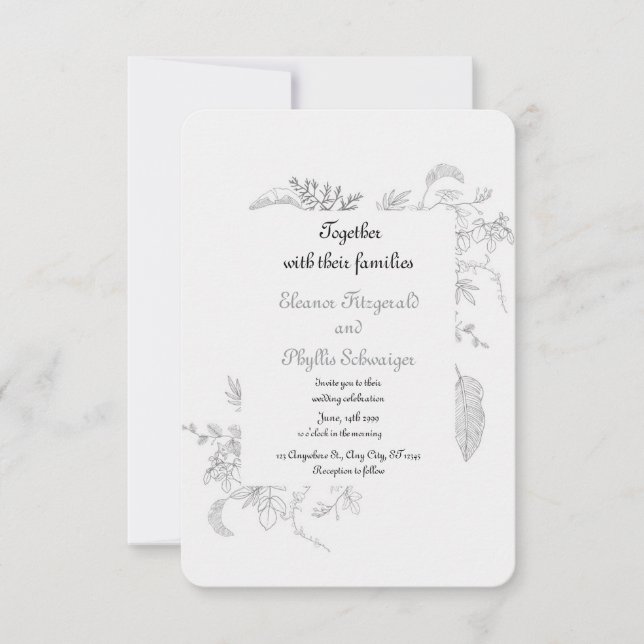 invitation de mariage (Devant)