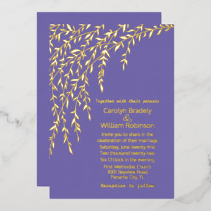 Invitation de Mariage à huile de lavande d'or Will