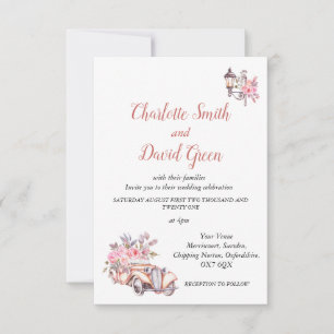 Invitation de mariage à la parisienne