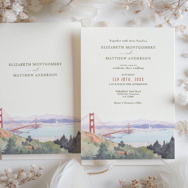 Invitation de mariage à la porte de San Francisco (Créateur téléchargé)
