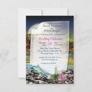 Invitation de mariage à l'élément Terre de la plan