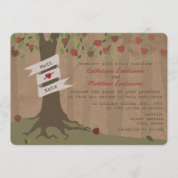 Invitation de mariage Apple Orchard inspirée par l