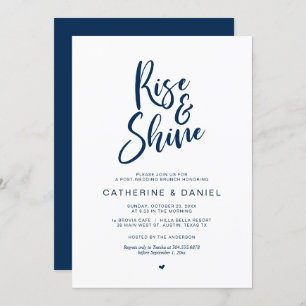 Invitation de mariage après Brunch, Rise and Shine