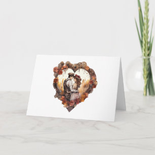 Invitation de mariage aquarelle cœur 2 sur 5