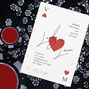 Invitation de mariage au casino Vegas Playing Card