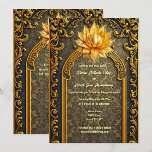 Invitation de mariage au Temple du Lotus indien de