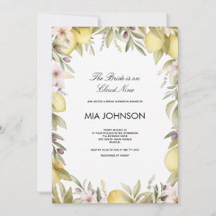Invitation de mariage avec citron