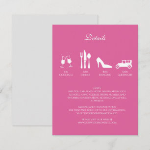 Invitation de mariage avec détails sur les pivoine