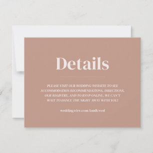Invitation de mariage avec encart ovale minimalist