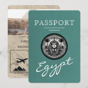 Invitation de mariage avec passeport égyptien turq