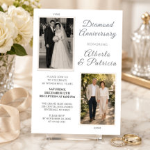 Invitation de mariage avec photo « Alors et mainte