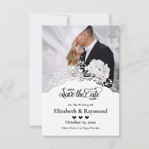 Invitation de mariage avec photo personnalisée pou