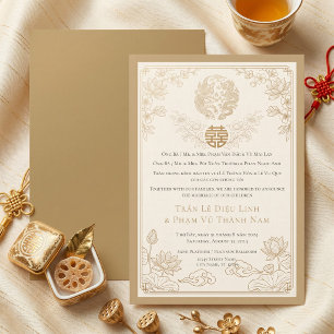 invitation de mariage bilingue vietnamien–anglais