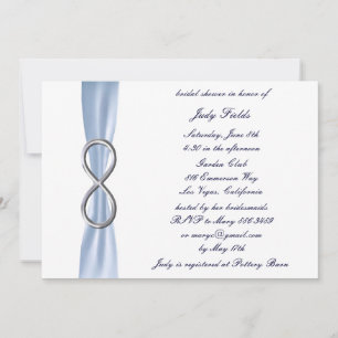 Invitation de mariage Blue Infinity