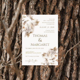 Invitation de mariage bohème