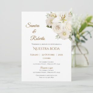 Invitation de mariage bohème espagnole