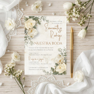 Invitation de mariage bohème espagnole