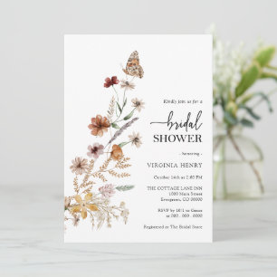 Invitation de mariage bohème florale