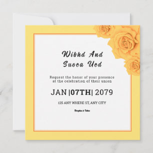 Invitation de mariage Carré Gatefold Design