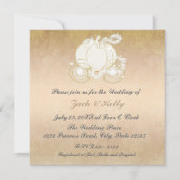 Invitation de mariage Carrosse de Princesse Cendri