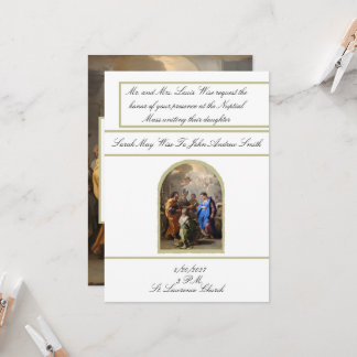 Invitation de mariage catholique traditionnelle Ma