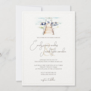 Invitation de mariage - Cérémonie de promenade en 