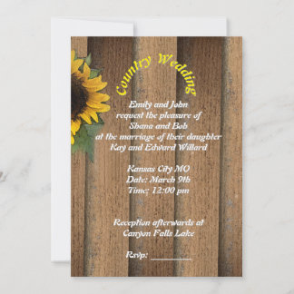 Invitation de mariage champêtre avec art de la mar