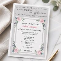 Invitation de mariage Chérir dans l'amitié et l'am