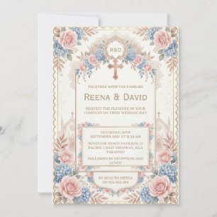 invitation de mariage chrétien indien