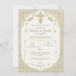 invitation de mariage chrétien indien