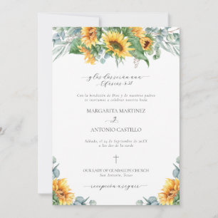 Invitation de mariage chrétien simple