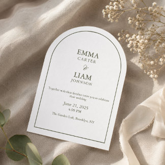 Invitation de mariage classique élégant moderne sc