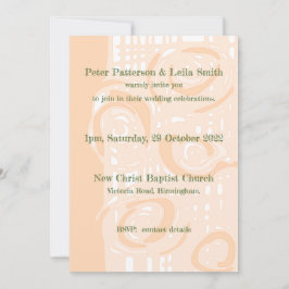 Invitation de mariage Culture Mosaïque Fleur de pê