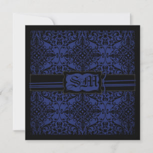 Invitation de mariage Dark Knight en carré