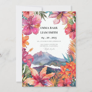 Invitation de mariage de destination à Hawaii