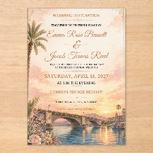 Invitation de mariage de destination au lac Havasu