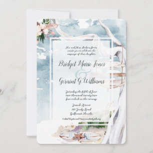 Invitation de mariage de Driftwood Arbor Beach
